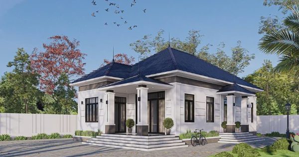 5 mẫu nhà mái Nhật 1 tầng 4 phòng ngủ được yêu thích