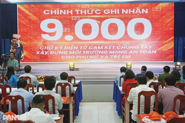 9.000 chữ ký cam kết xây dựng môi trường mạng an toàn cho phụ nữ, trẻ em
