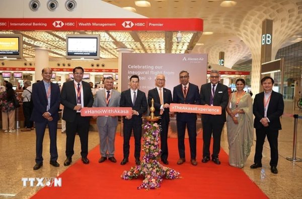 Akasa Air khai trương đường bay thẳng Mumbai-Hà Nội