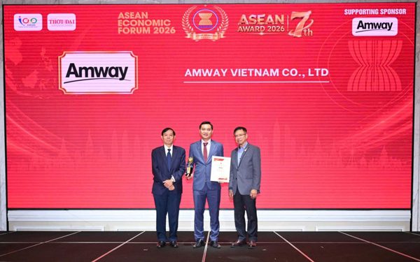 Amway Việt Nam được vinh danh ở hai hạng mục tại Diễn đàn Kinh tế ASEAN 2026