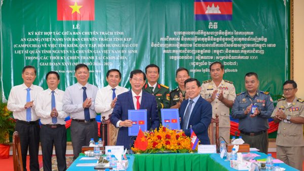 An Giang đã tìm kiếm, quy tập được hơn 4.400 hài cốt liệt sĩ trên đất Campuchia