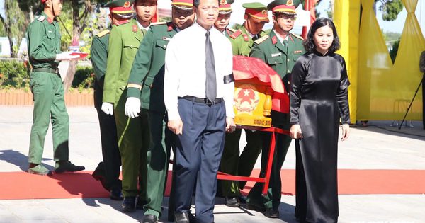 An táng 30 hài cốt liệt sĩ vừa tìm thấy ở Quảng Trị