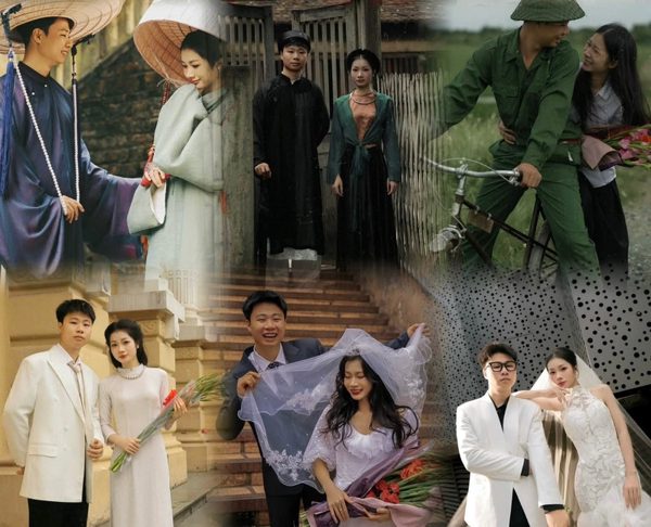 Ảnh cưới ‘xuyên không’ của vợ chồng Gen Z