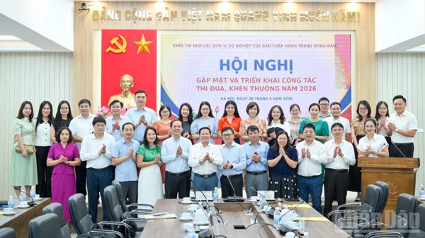 [Ảnh] Hội nghị gặp mặt và triển khai công tác thi đua, khen thưởng năm 2026 của Khối thi đua các đơn vị sự nghiệp của Ban Chấp hành Trung ương Đảng