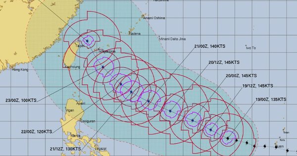 Ảnh hưởng siêu bão Champi, Biển Đông gió giật cấp 9, sóng cao 4 m