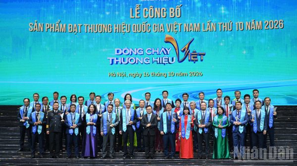 [Ảnh] Lễ công bố sản phẩm đạt Thương hiệu quốc gia lần thứ 10 năm 2026