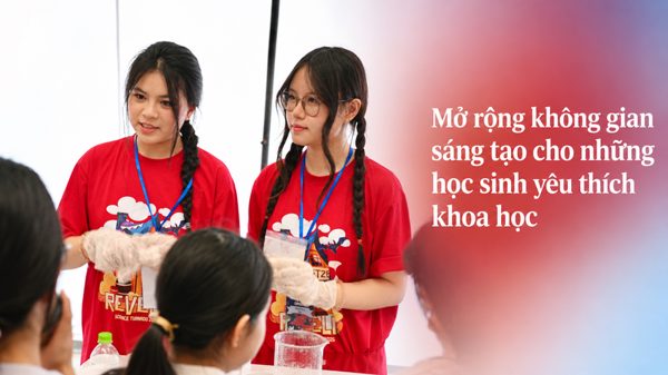 [Ảnh] Mở rộng không gian sáng tạo cho những học sinh yêu thích khoa học