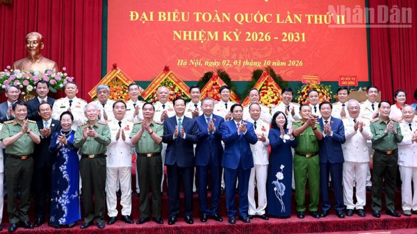 [Ảnh] Tổng Bí thư, Chủ tịch nước Tô Lâm dự Đại hội đại biểu toàn quốc Hội Cựu Công an nhân dân Việt Nam lần thứ II