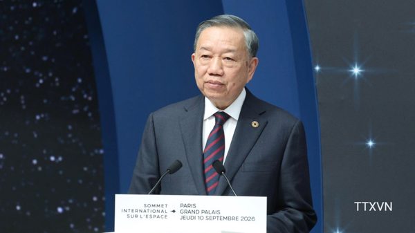 [Ảnh] Tổng Bí thư, Chủ tịch nước Tô Lâm dự và phát biểu tại Hội nghị Thượng đỉnh Không gian vũ trụ
