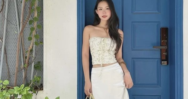 Áo quây phối chân váy: Khoe dáng quyến rũ đầy tinh tế