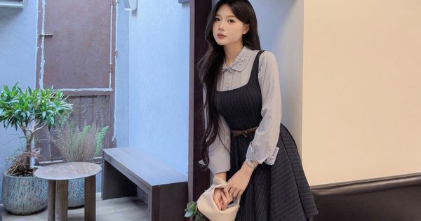Áo sơ mi, váy midi hay yếm giúp nàng ghi điểm thanh lịch ngày thu