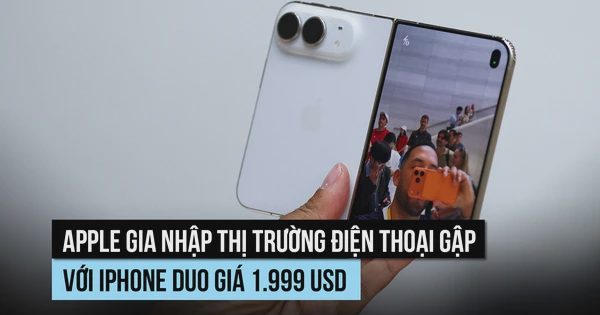 Apple gây chấn động thị trường điện thoại gập với iPhone Duo giá 1.999 USD