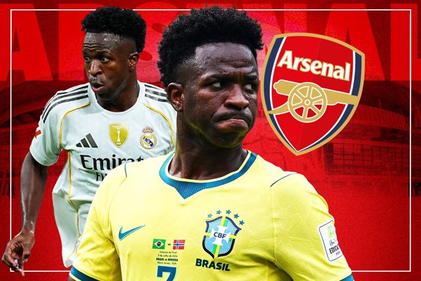 Arsenal lên kế hoạch chấn động chiêu mộ Vinicius Jr