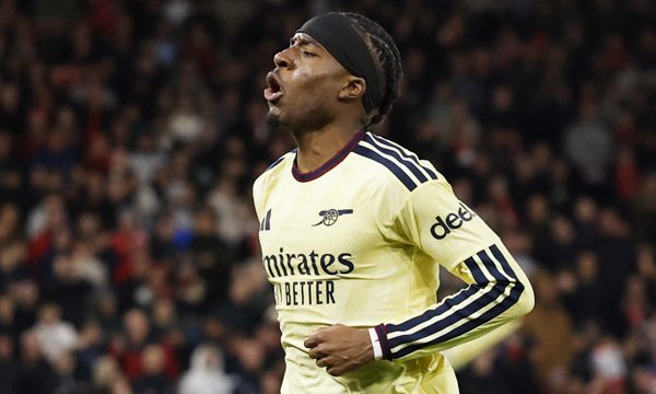 Arsenal thắng Nottingham Forest 1-0: Madueke ghi bàn may mắn