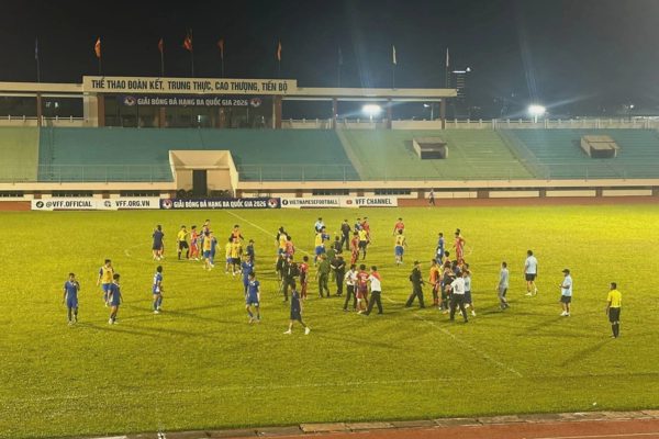 Ẩu đả tại giải bóng đá hạng ba quốc gia 2026