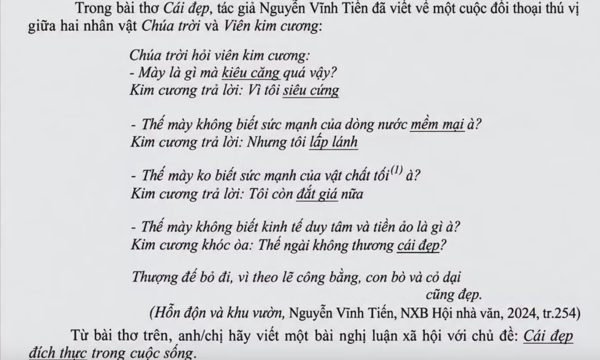 Bài thơ 'Cái đẹp' của Nguyễn Vĩnh Tiến gây tranh luận