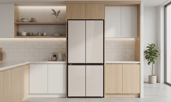 Bài toán vừa vặn cho căn bếp với tủ lạnh âm tường