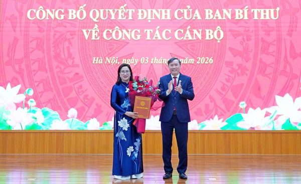 Ban Bí thư Trung ương Đảng điều động, bổ nhiệm nhân sự