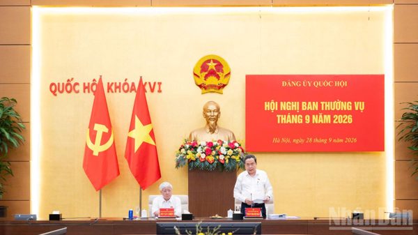 Ban Thường vụ Đảng ủy Quốc hội xem xét, cho ý kiến về công tác tổ chức, cán bộ