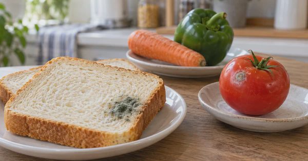 Bánh mì, rau quả bị nấm mốc: Cắt phần hỏng, ăn phần còn lại được không?