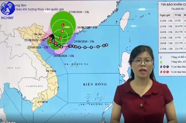 Bão số 4 Narra đi chậm bất thường, liên tục đổi hướng, miền Bắc mưa lớn 'như trút nước'