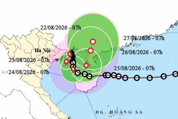 Bão số 4 tên quốc tế Narra, có thể 'ở lì' trên Vịnh Bắc Bộ 4 ngày