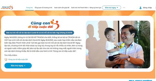 Báo 'Thanh Niên' ra mắt trang web bảo trợ trẻ mồ côi