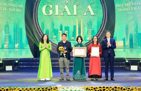Báo Tiền Phong đoạt giải A Giải Báo chí Văn hóa Hà Nội 2026