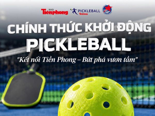 Báo Tiền Phong và Hội Doanh nhân trẻ TPHCM tổ chức giải Pickleball tranh cúp Báo Tiền Phong lần thứ I