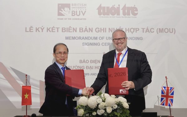 Báo Tuổi Trẻ và Trường đại học Anh Quốc Việt Nam hợp tác, tạo cơ hội thực hành, 'thực chiến' cho sinh viên