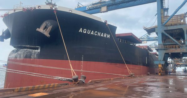Bắt giữ tàu chở hơn 170.500 tấn quặng sắt sau vụ va chạm với cầu cảng ở Dung Quất