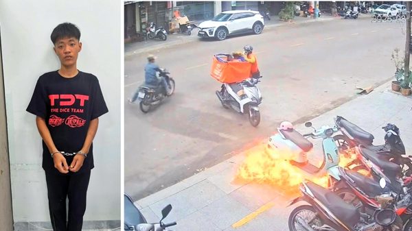 Bắt tạm giam thanh niên 19 tuổi ở Gia Lai ném bom xăng trước tiệm bánh