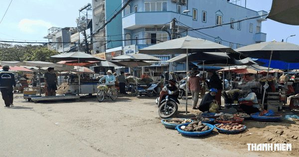 Bày hàng mua bán tràn lan trên vỉa hè, lòng đường