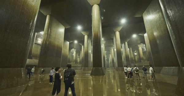 Bên trong đường hầm dưới lòng đất giúp Tokyo thoát cảnh ngập nước