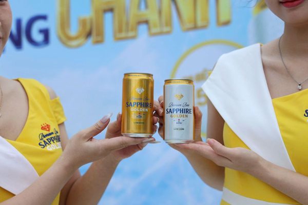 Bia Hạ Long làm mới Sapphire Golden theo phong cách hiện đại