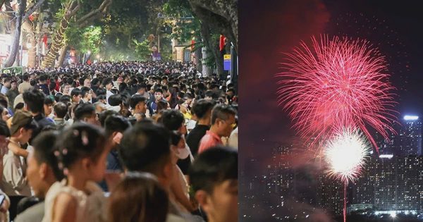 Biển người xem pháo hoa mừng Quốc khánh 2.9 tại Hà Nội