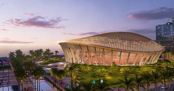 Biểu tượng Rồng-Tiên dần lộ diện tại Nhà hát APEC Phú Quốc