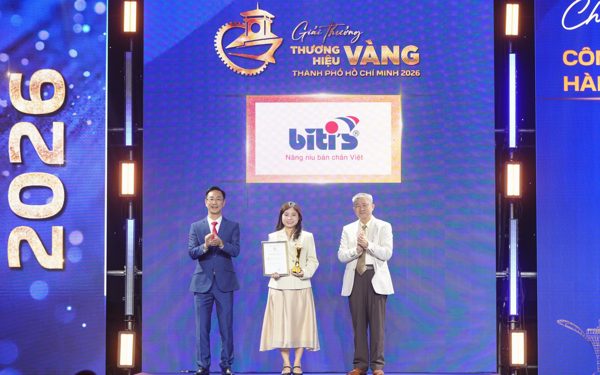 Biti’s được vinh danh tại Giải thưởng Thương hiệu Vàng TP.HCM 2026