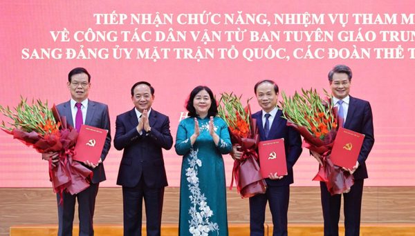 Bộ Chính trị, Ban Bí thư điều động, chỉ định 3 Phó Bí thư Đảng ủy MTTQ, các đoàn thể Trung ương