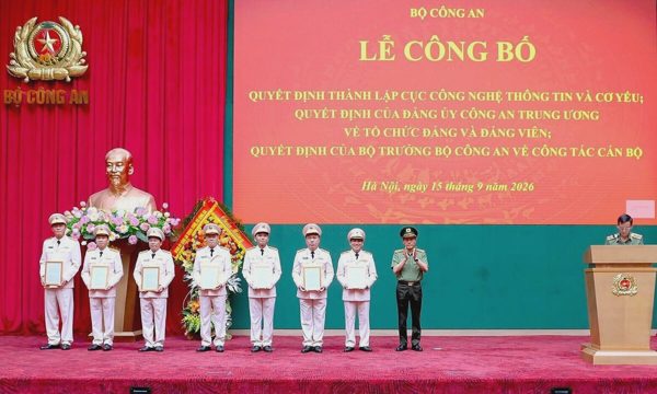 Bộ Công an thành lập Cục Công nghệ thông tin và Cơ yếu