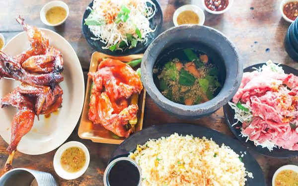 Bò nhúng lá chúc, gà đốt vùng Bảy Núi An Giang ngon hết sảy