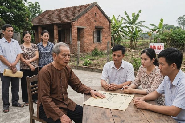 Bỏ qua 4 người con khi chia di sản thừa kế, tòa hủy sổ đỏ
