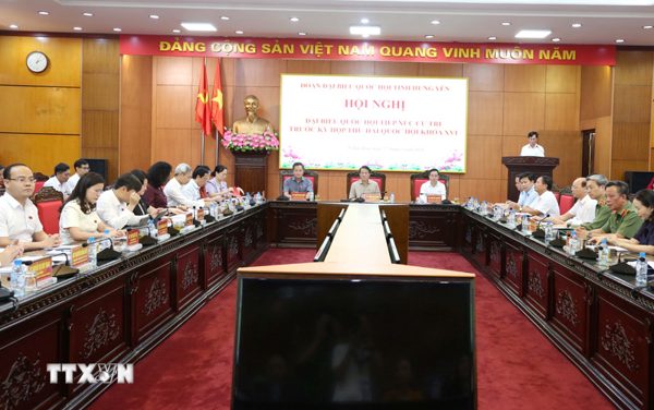 Bộ trưởng Bộ Công an Lương Tam Quang tiếp xúc cử tri tại Hưng Yên