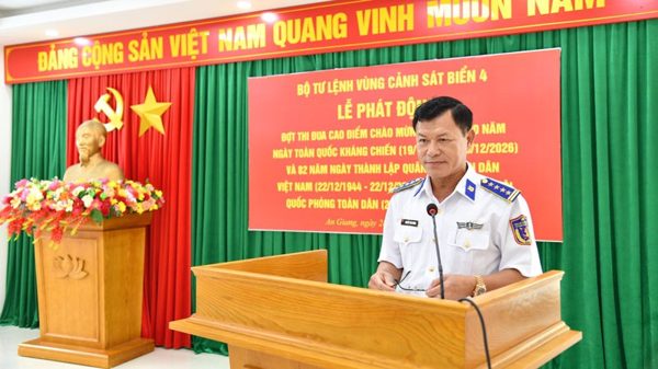 Bộ Tư lệnh Vùng Cảnh sát biển 4 phát động thi đua “80 ngày thi đua Quyết thắng - Viết tiếp bản hùng ca”