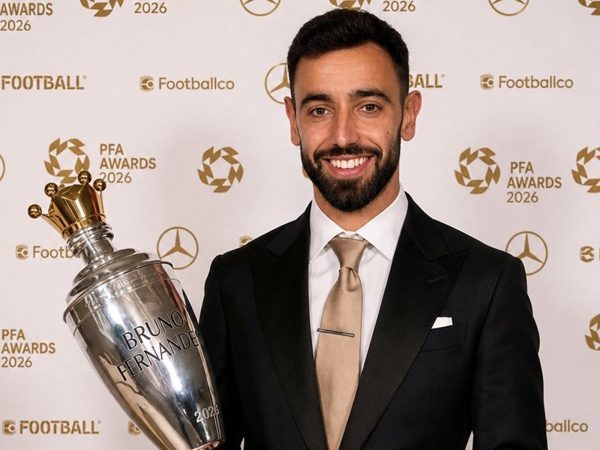 Bruno Fernandes bội thu danh hiệu cá nhân mùa giải 2025/2026