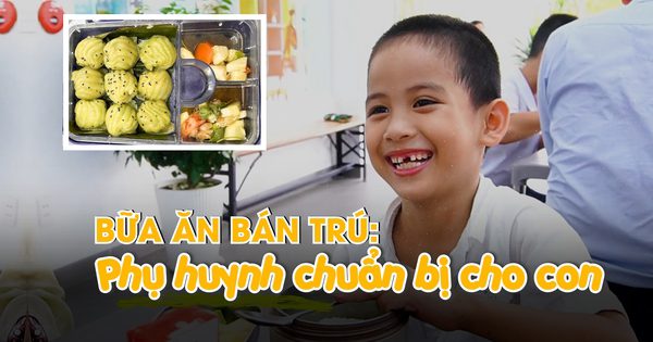 Bữa ăn bán trú tại một trường ở TP.HCM do phụ huynh tự chuẩn bị cho con