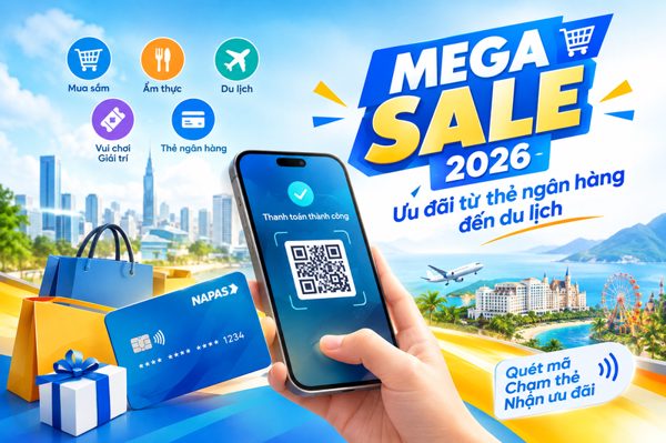 Bùng nổ 'đại tiệc' Mega Sale Ngày Thanh toán số Việt Nam 2026