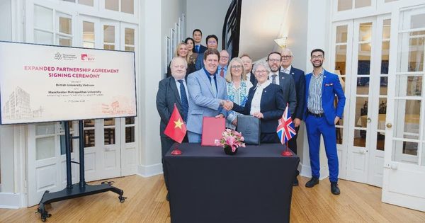 BUV và Manchester Metropolitan mở rộng hợp tác đào tạo gắn thực tiễn