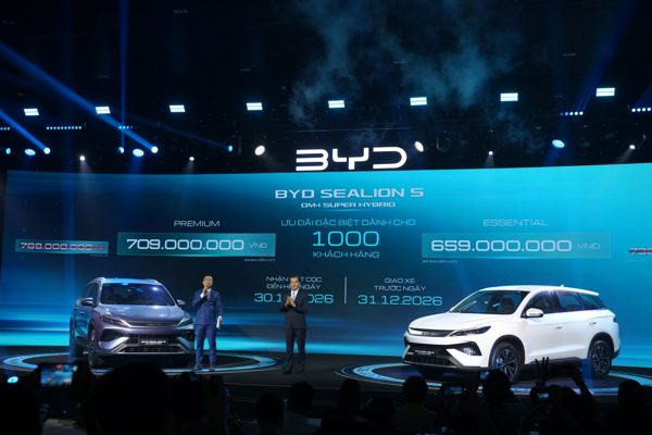 BYD Sealion 5 nhập Thái Lan về Việt Nam, giá từ 659 triệu đồng