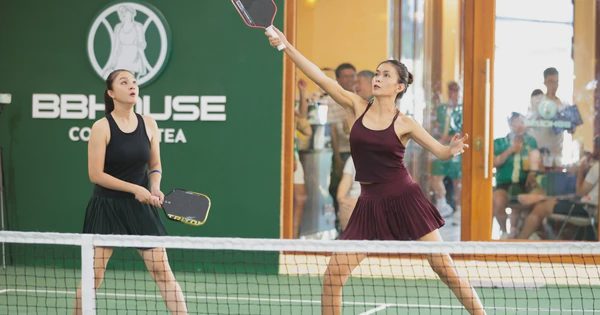 Các bóng hồng khoe tài sắc tại giải pickleball 'Cùng con đi tiếp cuộc đời'